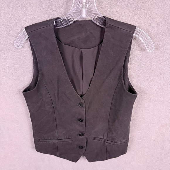 Vuori Jackets & Blazers - Vuori Coastline Vest Black Button Up Tailored Women's XS Office Chic Preppy